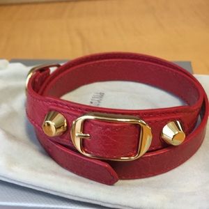 Balenciaga Metallic Edge Wrap Bracelet